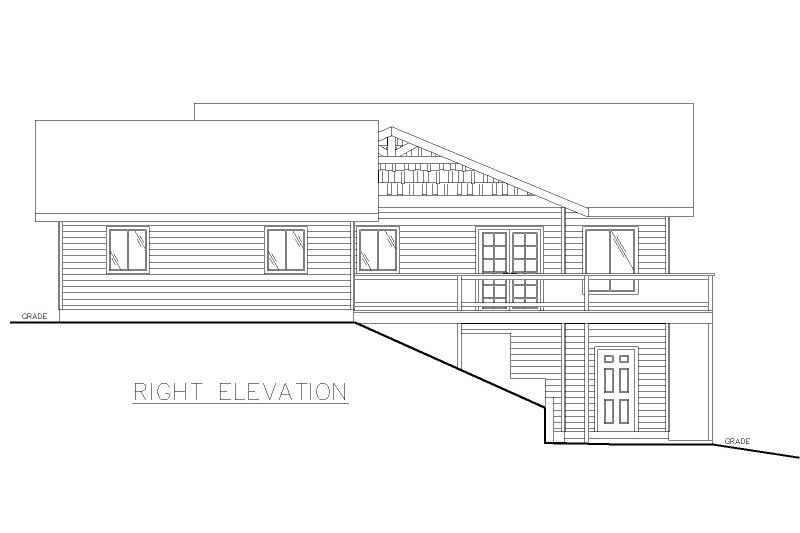 Home Plan - Exterior - Other Elevation for Bungalow House Plan #117-530 - 5 bed, 4 bath