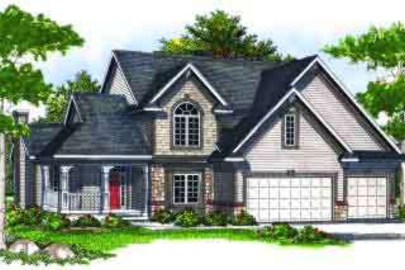 Home Plan - Traditional Exterior - Front Elevation Plan #70-702