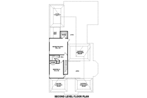 Floor Plan - Upper Floor for European House Plan #81-1281 - 4 bed, 3 bath
