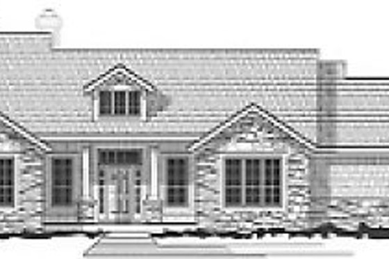 Exterior - Front Elevation for Traditional House Plan #67-677 - 3 bed, 2.5 bath