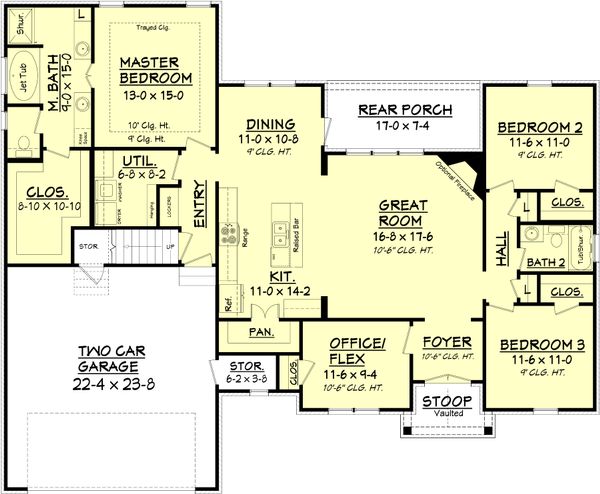 Home Plan - European Floor Plan - Main Floor Plan #430-89