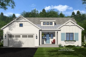Farmhouse Exterior - Front Elevation Plan #51-1392