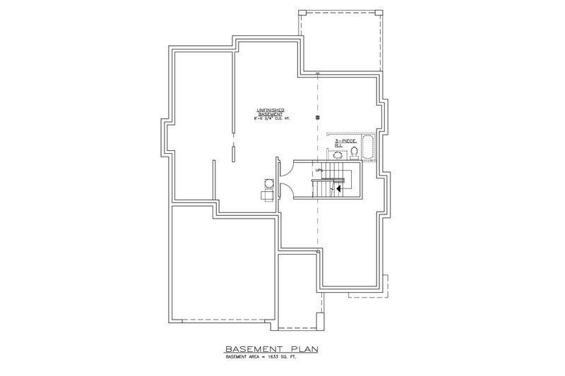 Dream House Plan - Floor Plan - Lower Floor for Modern House Plan #1100-48 - 4 bed, 2.5 bath