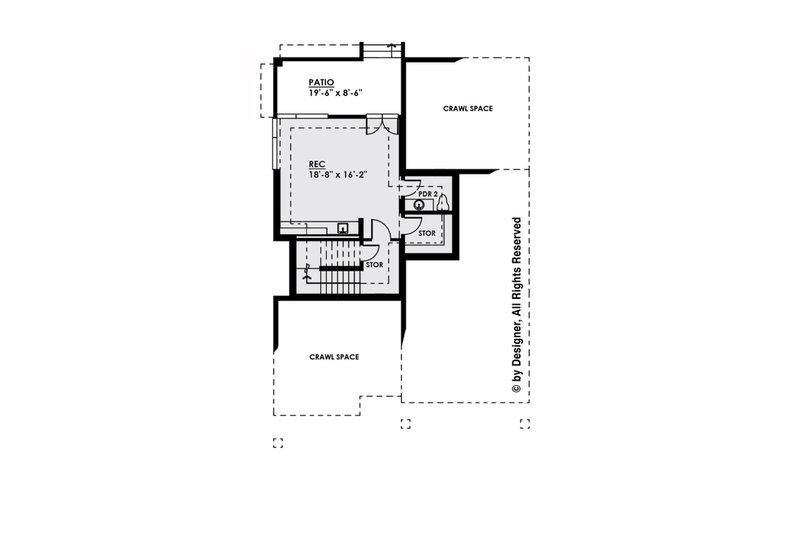 Dream House Plan - Floor Plan - Lower Floor for Contemporary House Plan #1066-31 - 4 bed, 4 bath