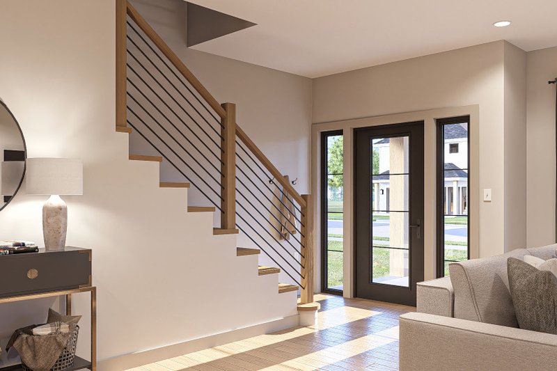 House Design - Interior - Entry for Traditional House Plan #455-365 - 3 bed, 2.5 bath
