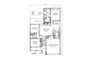 Country Style House Plan - 3 Beds 2 Baths 1434 Sq/Ft Plan #42-356 