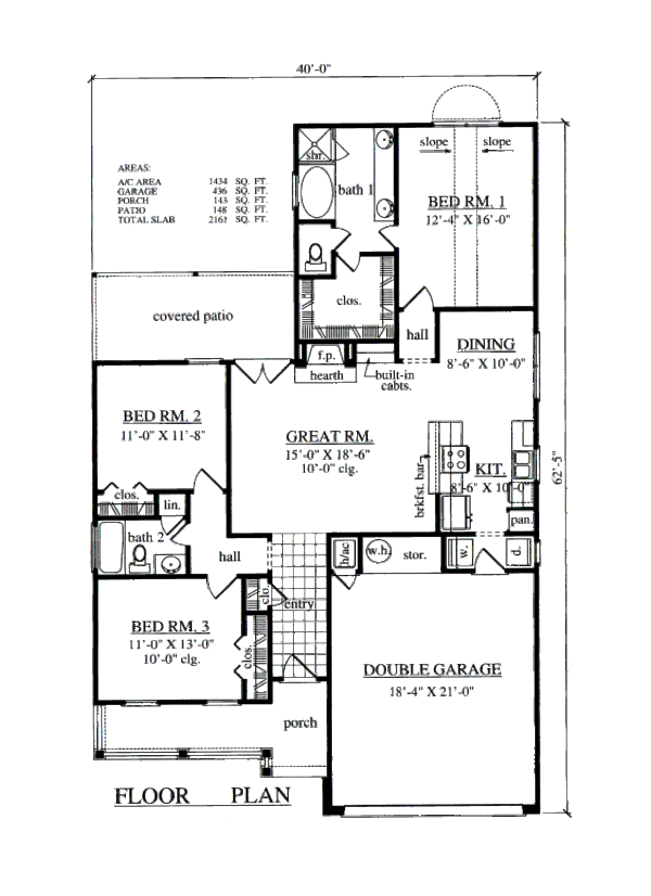 House Design - Country Floor Plan - Main Floor Plan #42-356