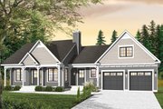 Country Style House Plan - 3 Beds 2 Baths 1432 Sq/Ft Plan #23-2463 