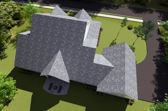 Exterior - Other Elevation 5 for Country House Plan #20-2041 - 4 bed, 3 bath