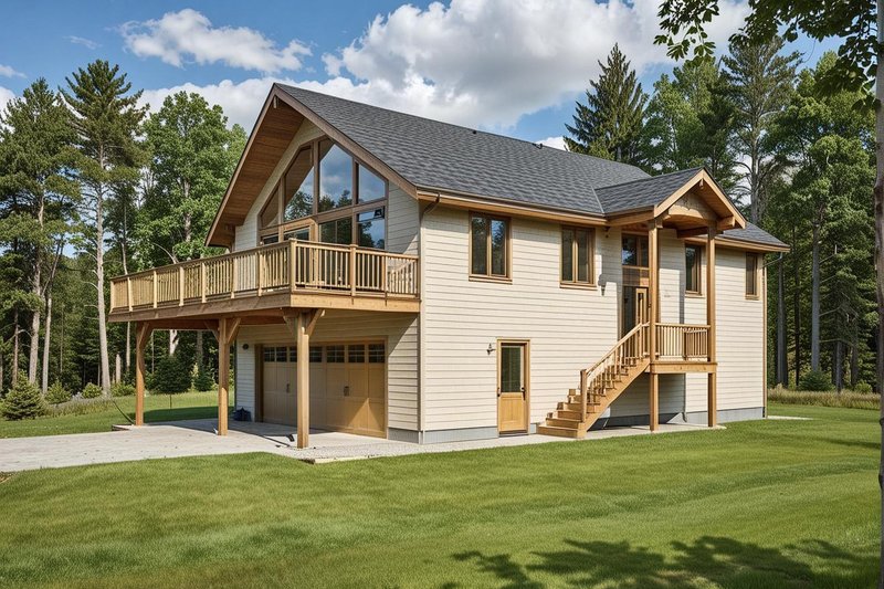 Home Plan - Modern Exterior - Front Elevation Plan #117-195