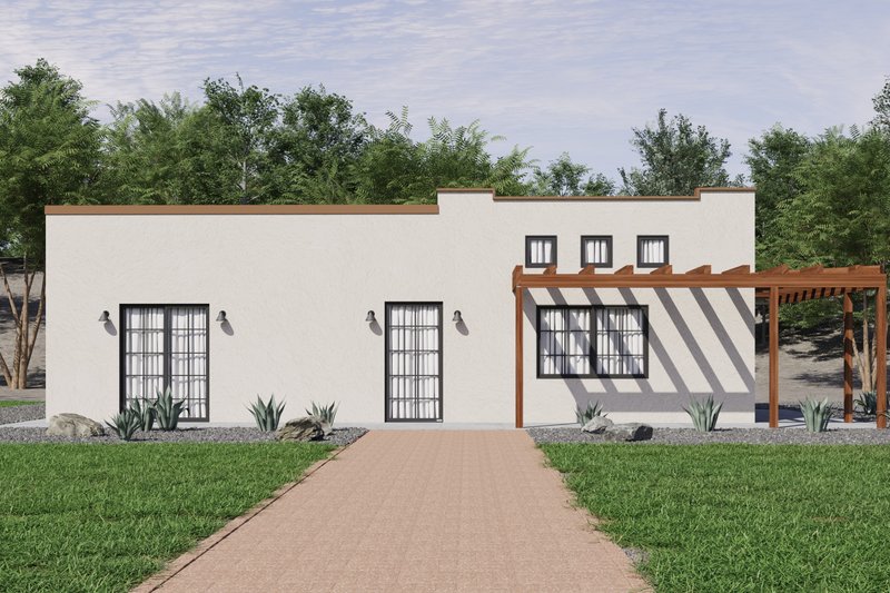 House Plan Design - Exterior - Other Elevation 1 for Mediterranean House Plan #1106-41 - 1 bed, 1 bath