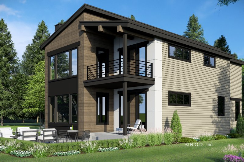 Home Plan - Exterior - Front Elevation 5 for Modern House Plan #51-1281 - 5 bed, 3.5 bath