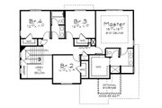 Traditional Style House Plan - 4 Beds 2.5 Baths 2158 Sq/Ft Plan #20-2153 