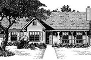 Traditional Style House Plan - 3 Beds 2 Baths 1253 Sq/Ft Plan #14-145 