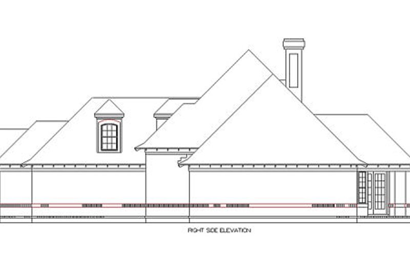 Home Plan - Exterior - Other Elevation for European House Plan #45-356 - 3 bed, 2.5 bath