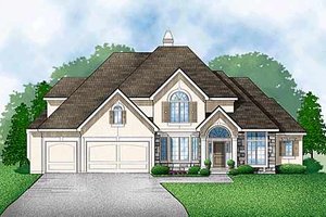 Traditional Exterior - Front Elevation Plan #67-295