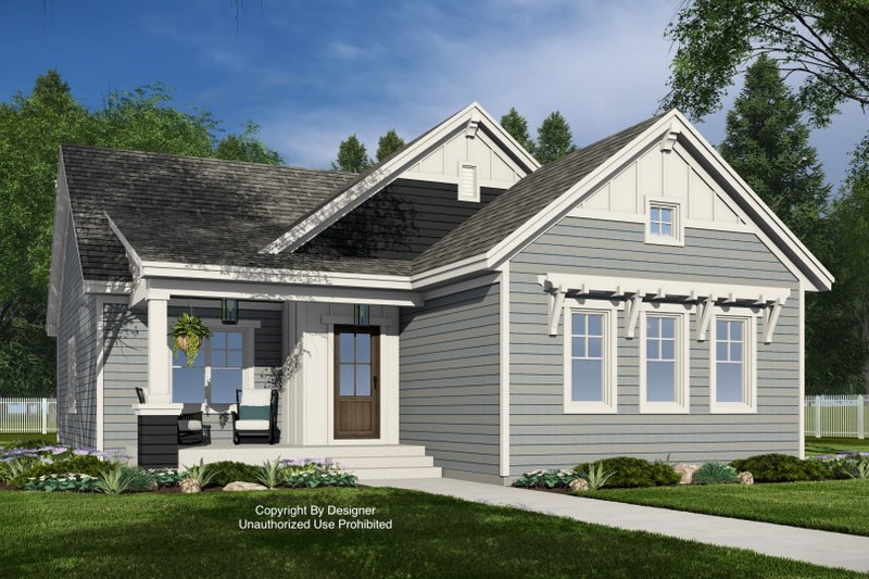 House Design - Craftsman Exterior - Front Elevation Plan #51-1391