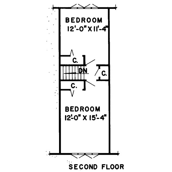 Floor Plan - Upper Floor Plan #312-431