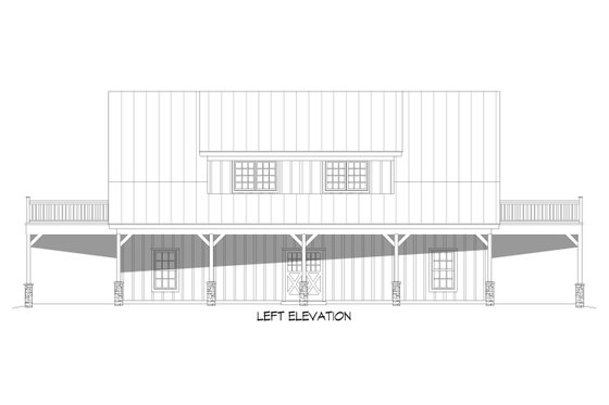 Exterior - Other Elevation for Country House Plan #932-808 - 3 bed, 3 bath