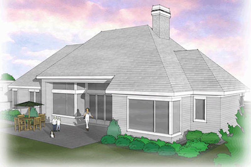 Home Plan - Exterior - Rear Elevation for Traditional House Plan #48-506 - 2 bed, 2 bath