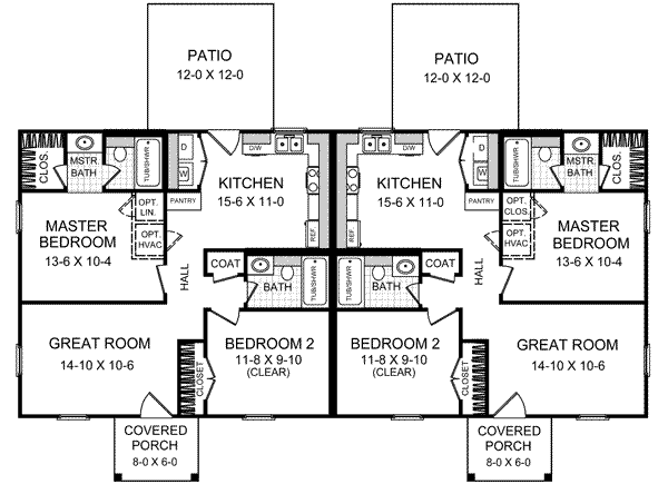 Home Plan - Southern Floor Plan - Main Floor Plan #21-184