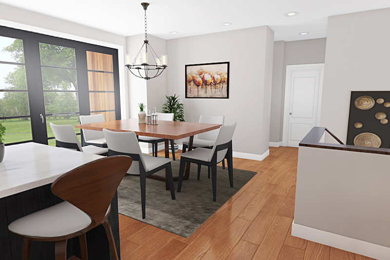 Home Plan - Interior - Dining Room for Prairie House Plan #48-1048 - 4 bed, 3 bath