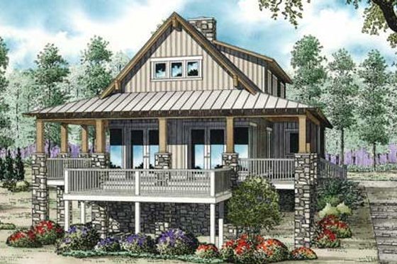 Exterior - Front Elevation 4 for Farmhouse House Plan #17-2359 - 3 bed, 2.5 bath