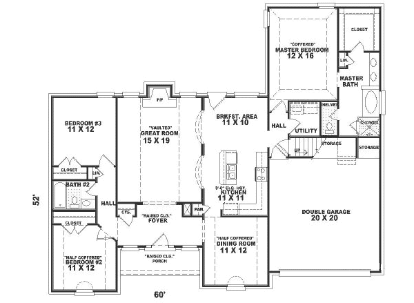 Traditional Floor Plan - Main Floor Plan #81-289