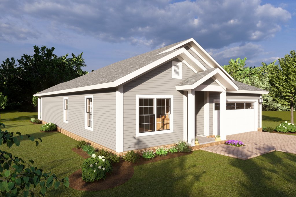 Cottage Style House Plan - 3 Beds 2.5 Baths 1671 Sq/Ft Plan #513-2201 ...