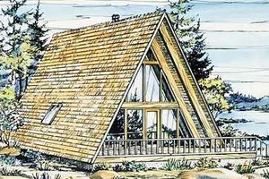 Home Plan - Cabin Exterior - Front Elevation Plan #320-145