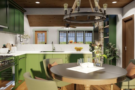 Interior - Kitchen 2 for Craftsman House Plan #17-2259 - 3 bed, 1.5 bath