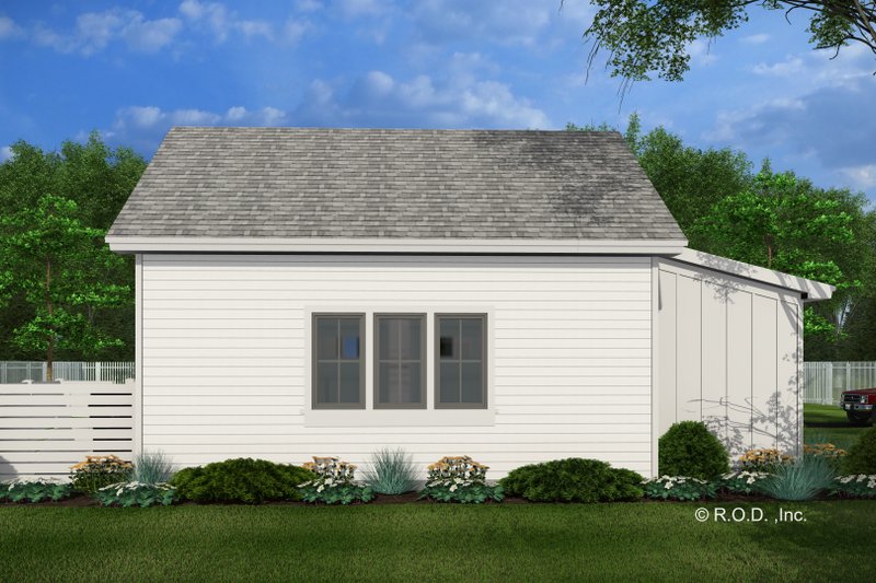 House Blueprint - Exterior - Rear Elevation for Farmhouse House Plan #51-1578, 0 bath