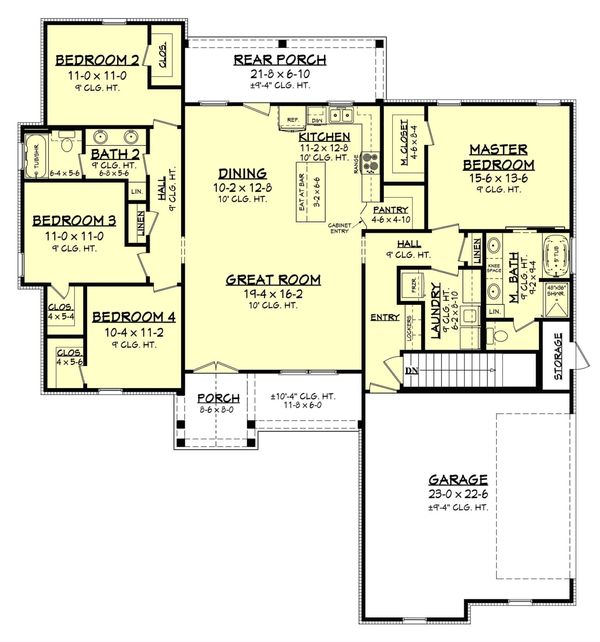 Home Plan - Basement Stair Location