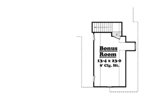Floor Plan - Other Floor for European House Plan #430-33 - 3 bed, 2.5 bath