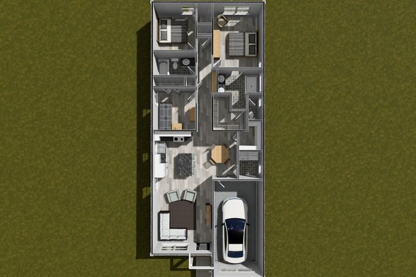 House Blueprint - Cottage Floor Plan - Main Floor Plan #513-2375