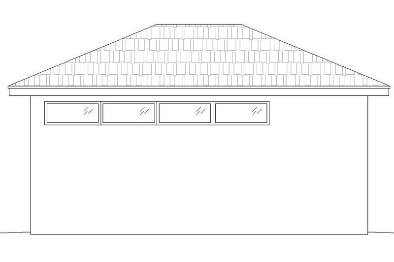 Dream House Plan - Exterior - Other Elevation 1 for Modern House Plan #932-182, 1 bath