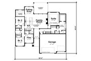 Ranch Style House Plan - 3 Beds 2 Baths 2176 Sq/Ft Plan #20-2509 