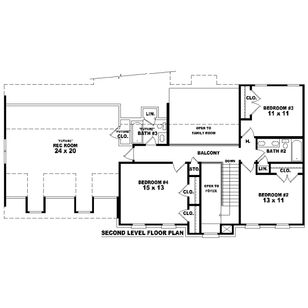 European Floor Plan - Upper Floor Plan #81-13653