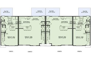 Floor Plan - Main Floor for European House Plan #17-2455 - 3 bed, 2.5 bath