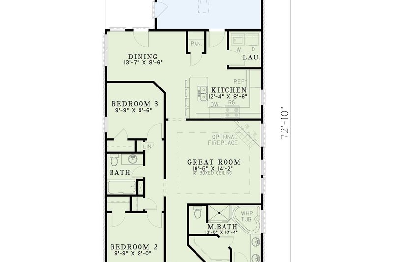 Dream House Plan - Exterior - Front Elevation 4 for Traditional House Plan #17-1100 - 3 bed, 2 bath