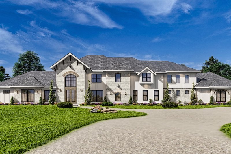 House Design - Exterior - Front Elevation 19 for European House Plan #54-586 - 7 bed, 7 bath