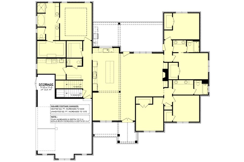 House Blueprint - Floor Plan - Other Floor for Country House Plan #430-268 - 5 bed, 3.5 bath