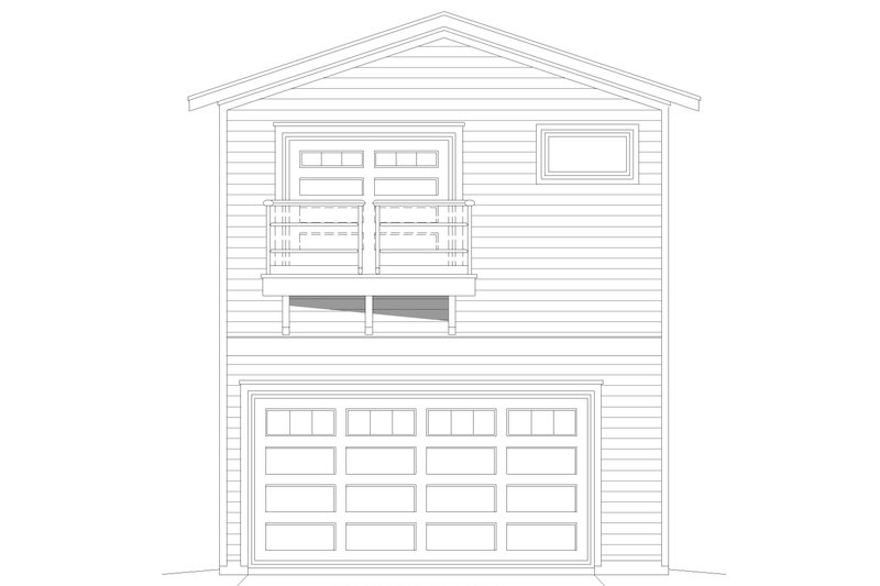 Home Plan - Exterior - Front Elevation 3 for Craftsman House Plan #932-376, 1 bath
