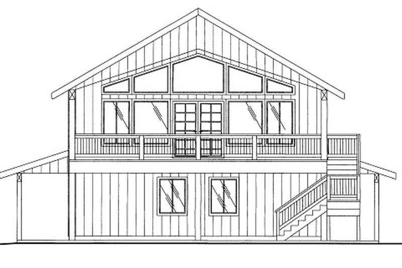 House Blueprint - Bungalow Exterior - Front Elevation Plan #117-726