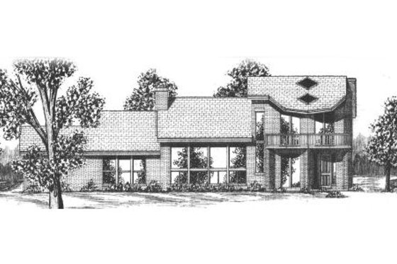 Exterior - Other Elevation for Modern House Plan #52-205 - 2 bed, 3 bath