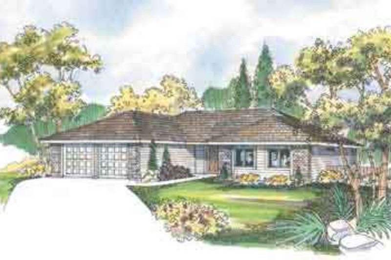 Home Plan - Ranch Exterior - Front Elevation Plan #124-469