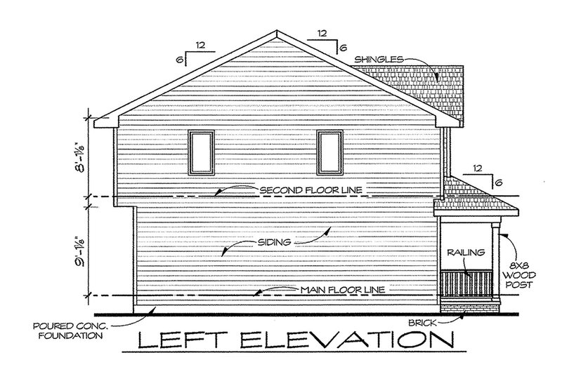 Home Plan - Exterior - Other Elevation for Traditional House Plan #20-2105 - 3 bed, 2.5 bath