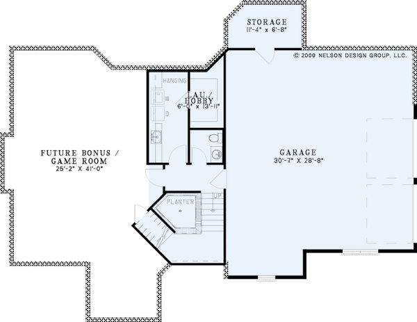 Home Plan - Traditional Floor Plan - Lower Floor Plan #17-304