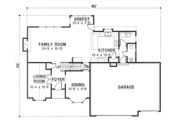 European Style House Plan - 4 Beds 4 Baths 2618 Sq/Ft Plan #67-258 