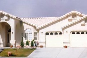 Mediterranean Exterior - Front Elevation Plan #1-621
